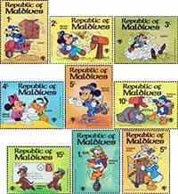 Мальдивы  1979 «Международный год ребенка. Герои мультфильмов Диснея»