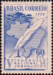 Бразилия  1953 «5-й Национальный конгресс журналистов, Куритиба, Парана (Бразилия)»