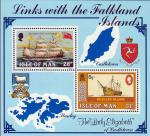 Остров Мэн  1984 «Исторические связи с Фолклендскими островами» (блок)