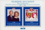 Лихтенштейн  1992 «Серебряная свадьба княжеской пары» (блок)