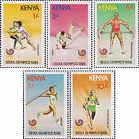 Кения  1988 «XXIV летние Олимпийские Игры. 1988. Сеул»