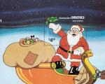 Доминика  1981 «Рождество. Мультфильм «Мастерская Санта Клауса»» (блок)