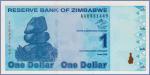 Зимбабве 1 доллар  2009 Pick# 92