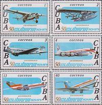 Куба  1979 «50 лет национальной авиакомпании Кубы «Cubana de Aviacion»»