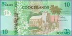 Кука острова  10 долларов  1992 Pick# 8
