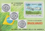 Куба  1983 «Международная филателистическая выставка «BRASILIANA 83», Рио-де-Жанейро» (блок)