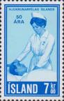 Исландия  1970 «50-летие Ассоциации исландских медсестер»