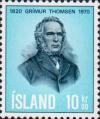Исландия  1970 «150-летие со дня рождения Гримура Томсена»