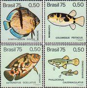 Бразилия  1975 «Пресноводные рыбы Бразилии»