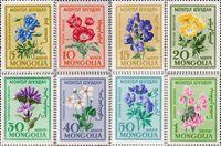 Монголия  1960 «Стандартный выпуск. Цветы»