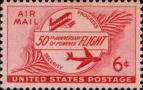 США  1953 «Авиапочта. 50-летие первого полета моторного самолета»