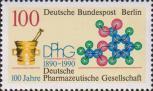 Западный Берлин  1990 «100-летие Немецкого фармацевтического общества»