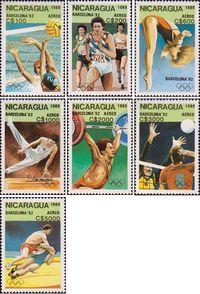 Никарагуа  1989 «XXV летние Олимпийские игры. 1992. Барселона. Испания»