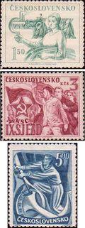 Чехословакия  1949 «IX съезд Коммунистической партии Чехословакии, наметивший генеральную линию строительства социализма в стране»