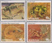 Австралия  1983 «Стандартный выпуск. Рептилии и амфибии»