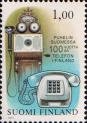 Финляндия  1977 «100-летие телефона в Финляндии»