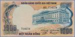 Южный Вьетнам 1000 донгов  ND (1972) Pick# 34a