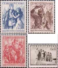 Чехословакия  1955 «10-я годовщина освобождения Чехословакии от немецко-фашистких захватчиков»