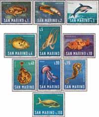 Сан-Марино  1966 «Морская фауна»