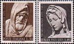 Италия  1964 «100-летие со дня смерти Микеланджело Буонарроти (1475-1564)»