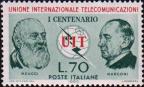 Италия  1965 «100-летие Международного союза электросвязи - МСЭ (ITU)»