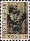 Италия  1966 «500-летие со дня смерти итальянского скульптора Донателло  (1386-1466)»