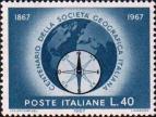 Италия  1967 «100-летие Итальянского географического общества»