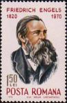 Румыния  1970 «150-летие со дня рождения Фридриха Энгельса (1820-1895)»