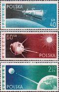 Польша  1959 «Советский искусственный спутник Земли (ИСЗ) и автоматические межпланетные станции (АМС), запускаемые к Луне»