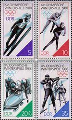 ГДР  1988 «Зимние Олимпийские игры в Калгари (Канада)»