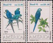 Бразилия  1993 «Америка: птицы, находящиеся под угрозой исчезновения»