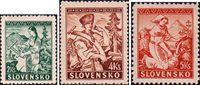 Словакия  1939 «Национальные костюмы с ландшафтами Татр»