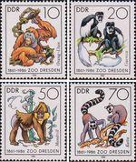 ГДР  1986 «125-летие зоологического сада в Дрездене»
