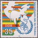 ГДР  1986 «Международный год мира»