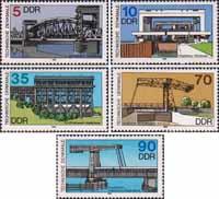 ГДР  1988 «Памятники техники. Шлюзы и подъемные мосты»