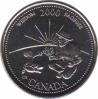  Канада  25 центов 2000 [KM# 378] Сентябрь - Мудрость. 