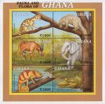 Гана  2000 «Местная фауна» (малый лист)