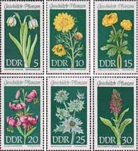 ГДР  1969 «Охраняемые растения»