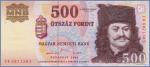 Венгрия 500 форинтов  2001 Pick# 188a