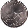  США  25 центов 2004.06.01 [KM# 357] Штат Техас