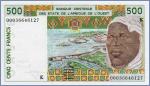 Западно-Африканские Штаты 500 франков (Сенегал)  2000 Pick# 710Kk