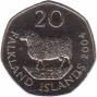  Фолклендские острова  20 пенсов 2004 [KM# 134] 