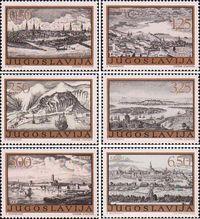 Югославия  1973 «Стариныые гравюры с изображением югославских городов»