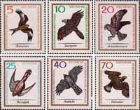 ГДР  1965 «Хищные птицы Европы»