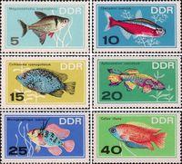 ГДР  1966 «Декоративные рыбы»