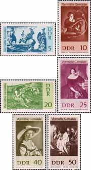 ГДР  1967 «Картины из немецких музеев, пропавшие во время второй мировой войны»