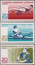 ГДР  1968 «Первенства мира и Европы, состоявшиеся в ГДР летом 1968 г»