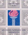 Югославия  1984 «XIV зимние Олимпийские игры в Сараево» (блок)