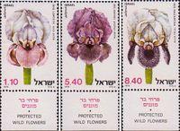 Израиль  1978 «Охраняемые дикорастущие цветы. Виды ирисов»