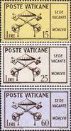 Ватикан  1958 «Sede Vacante (Вакантный престол)»